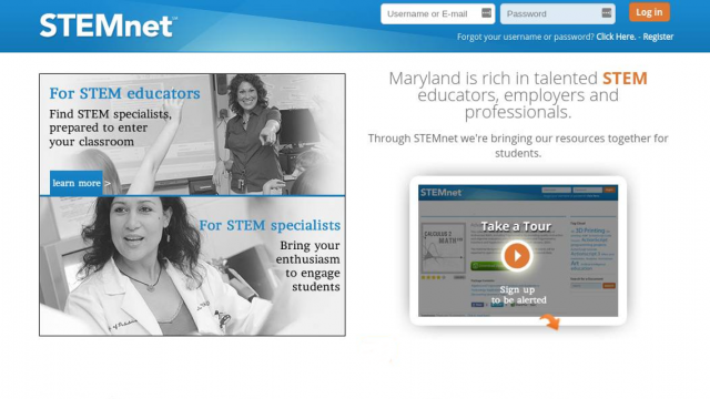 Maryland Business Roundtable's  STEMnet Website